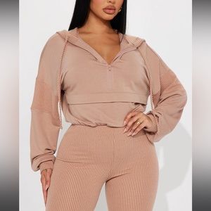 Off the stage hoodie jumpsuit